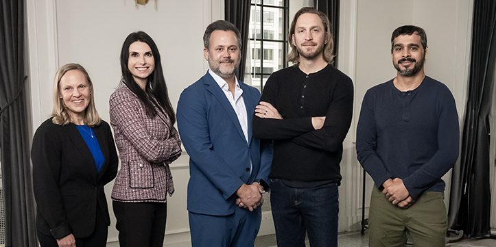 Photo: Rivermark team members (from left to right)—Tristen Moors, Vice President Clinical Operations; Jaime Walkowiak, Executive Vice President of Operations; Greg Borecki, Vice President Market Development; Adam Kadlec, President & CEO; Andy Doraiswamy, Board Chairman